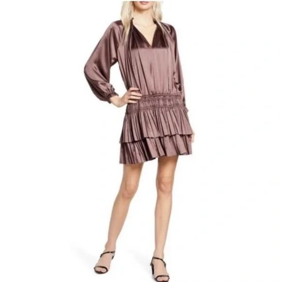 Elizabeth Crosby Dresses & Skirts - Elizabeth Crosby Ani Mini Dress Bronze (new)